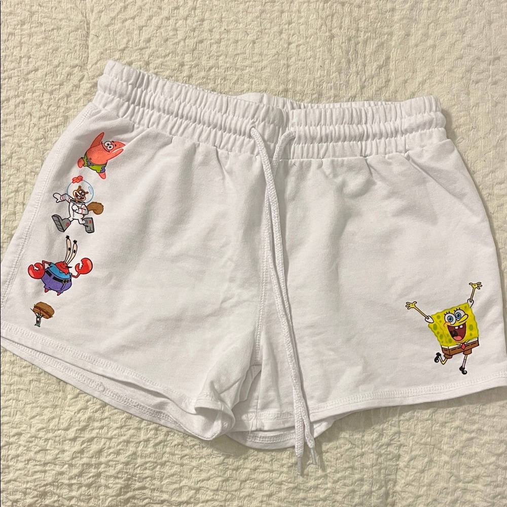 Nickelodeon White SpongeBob & Friends Women’s Shorts